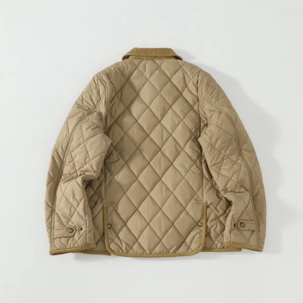 Ralph Lauren Quilted Diamond Stitch Jacket Army Green Outerwear - 20