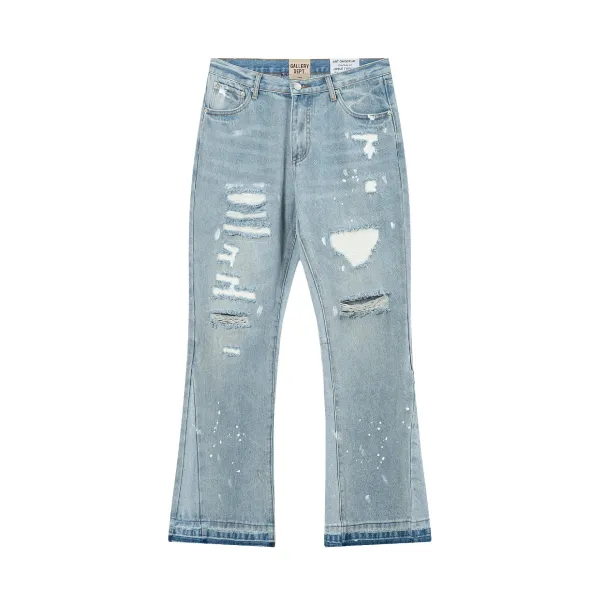 Gallery Dept. x Joshua Vides Art On Display Distressed Black Denim Shorts - 19