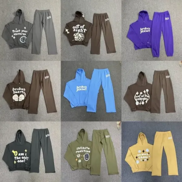 Broken Planet Heartless Love Hoodie Beige - 9