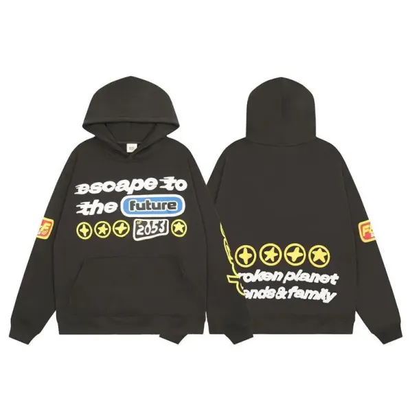 Broken Planet Heartless Love Hoodie Beige - 11