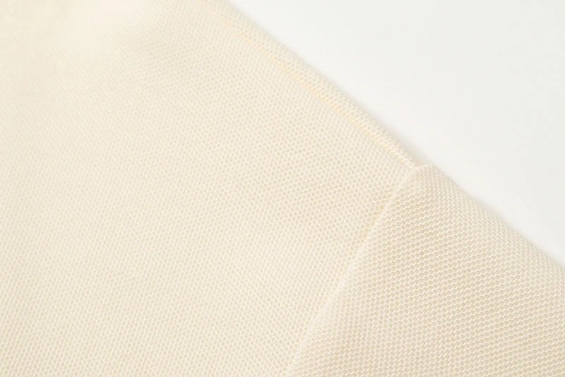 Design Polo Shirt Beige Oversized Short-Sleeve Polo Tops Polo - 7