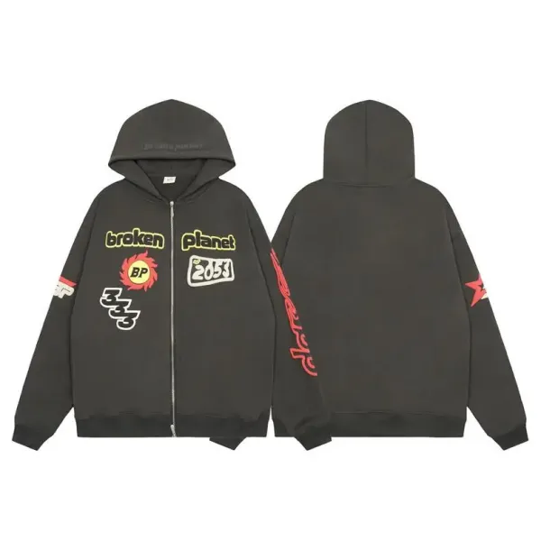 Broken Planet Heartless Love Hoodie Beige - 16