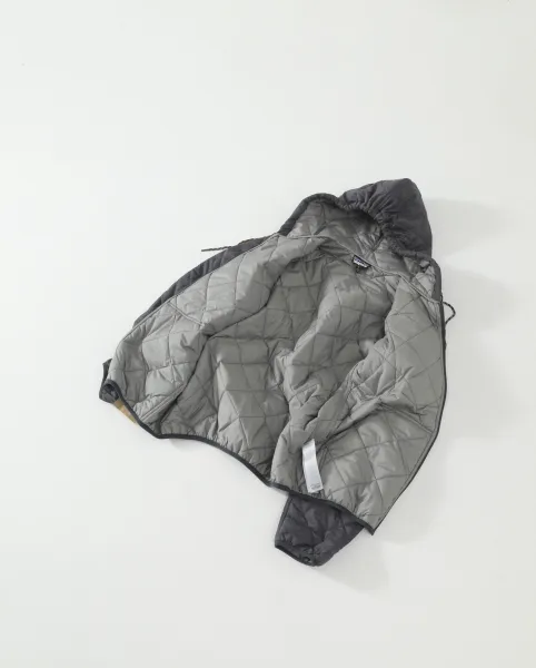 Patagonia Nano Puff Hoody Gray Quilted Jacket - 9