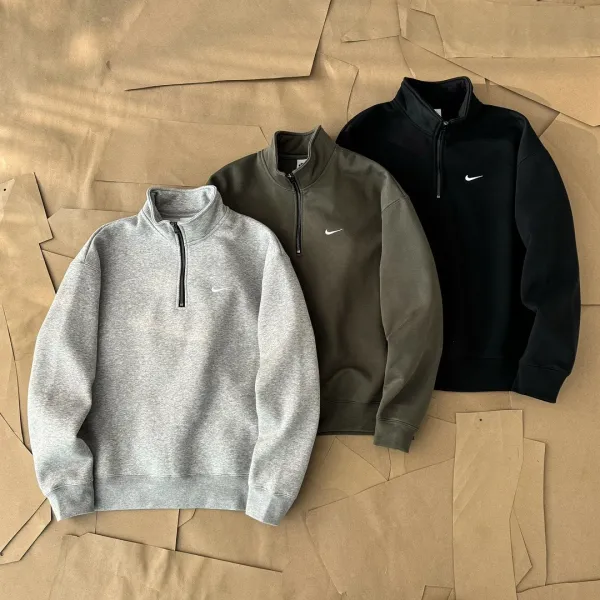 Nike Half-Zip Pullover Black Hoodie - 9