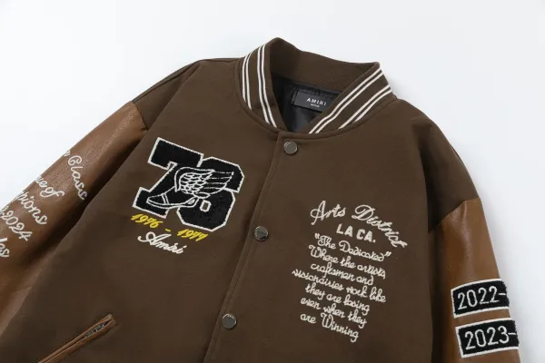Off-White x Unknown Artist Star Varsity Jacket Light Blue - 4