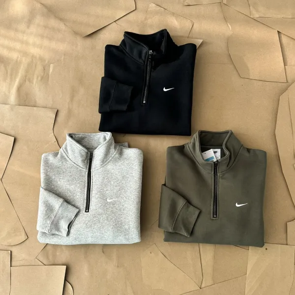 Nike Half-Zip Pullover Black Hoodie - 17