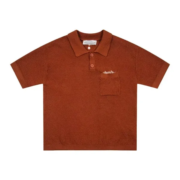 Aimé Leon Dore Ribbed Polo Cream Polo Polo Shirt - 4