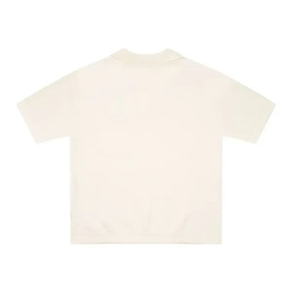 Aimé Leon Dore Ribbed Polo Cream Polo Polo Shirt - 7