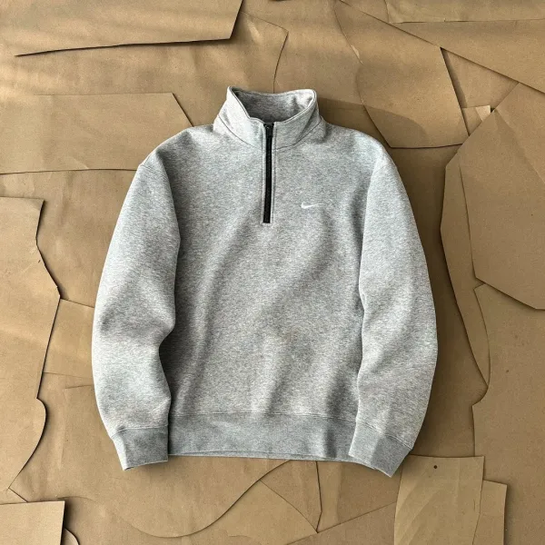 Nike Half-Zip Pullover Black Hoodie - 12