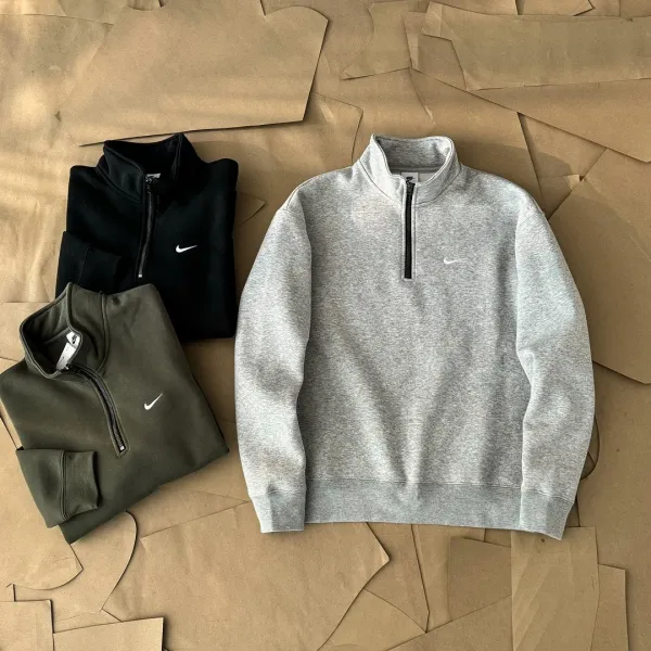 Nike Half-Zip Pullover Black Hoodie - 10