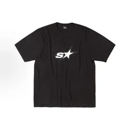 thumbnail for Short-sleeve T-shirt, dice pattern, black with the number 8, ice-cream design, basic style, American‑style couple’s wear for summer