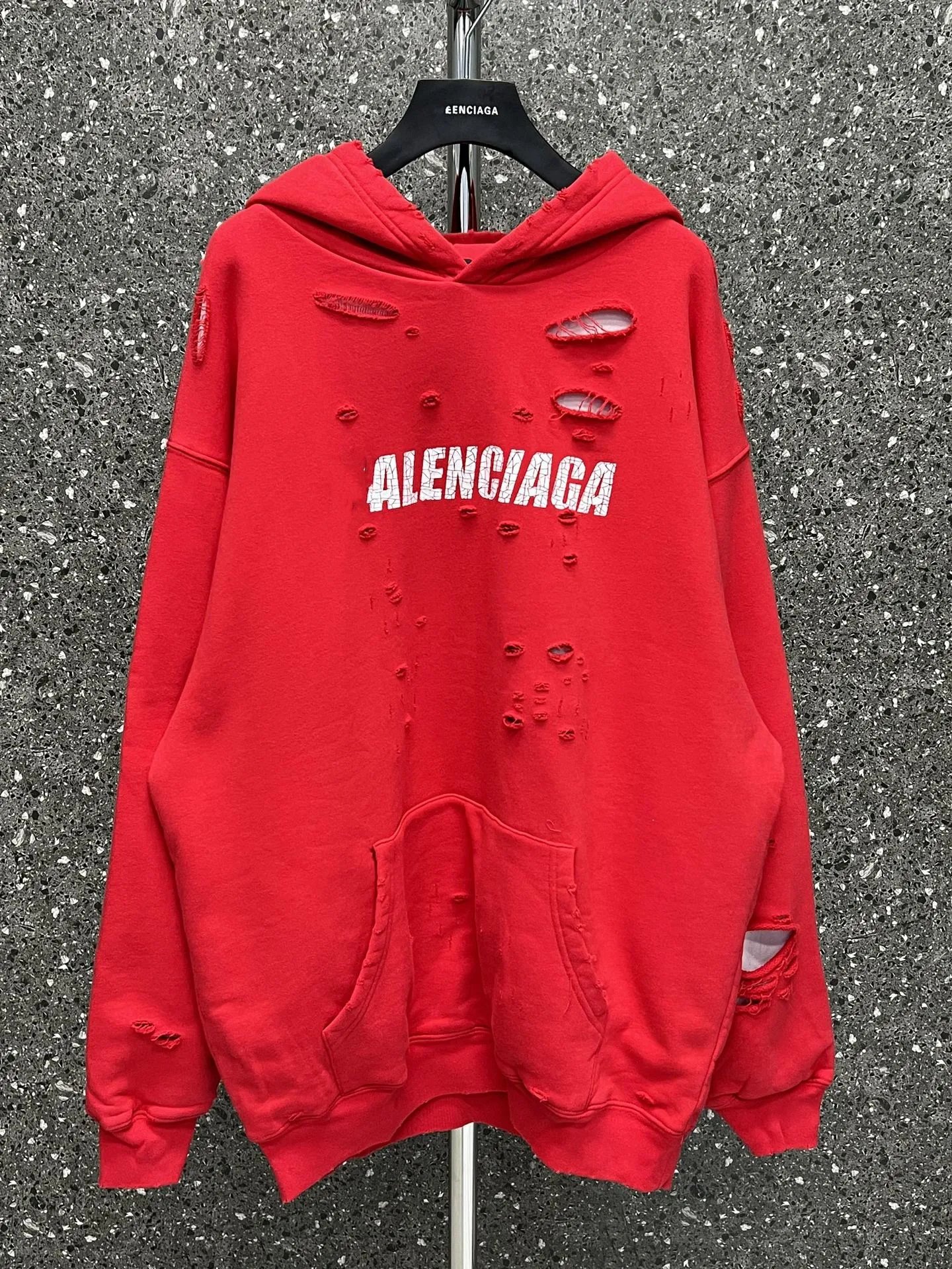 Balenciaga Distressed Hoodie 3