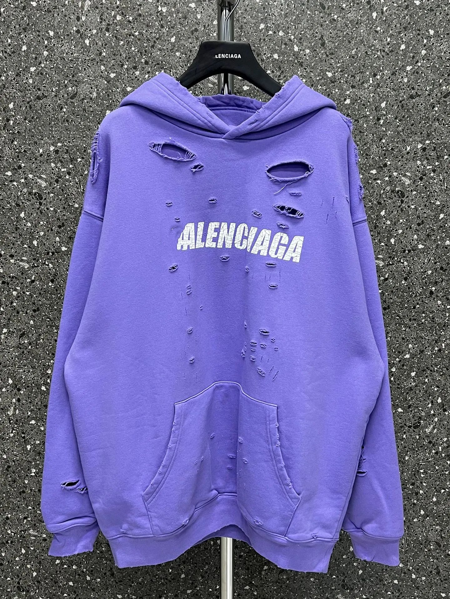 Balenciaga Distressed Hoodie 5