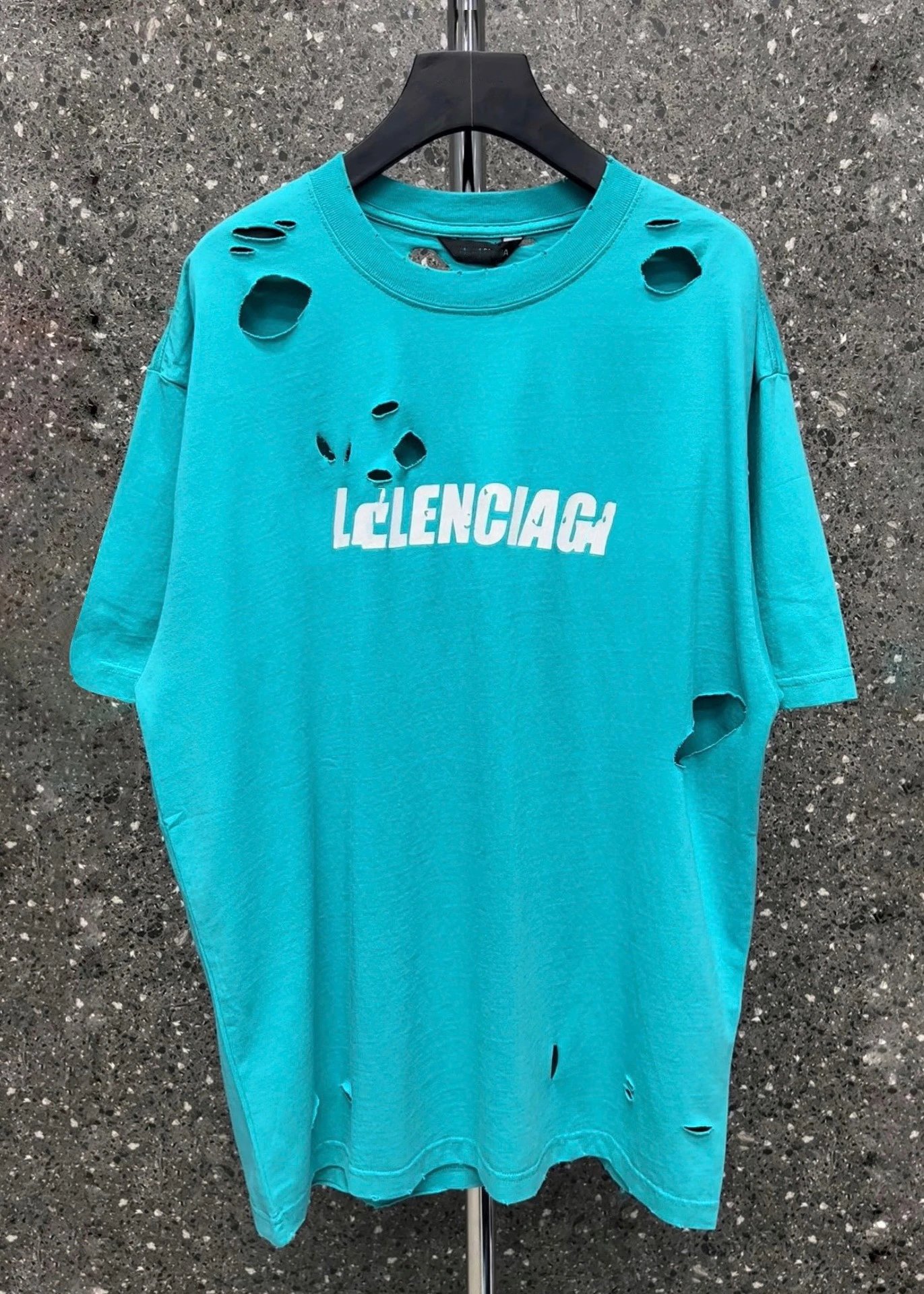 Balenciaga Distressed T-Shirt 4