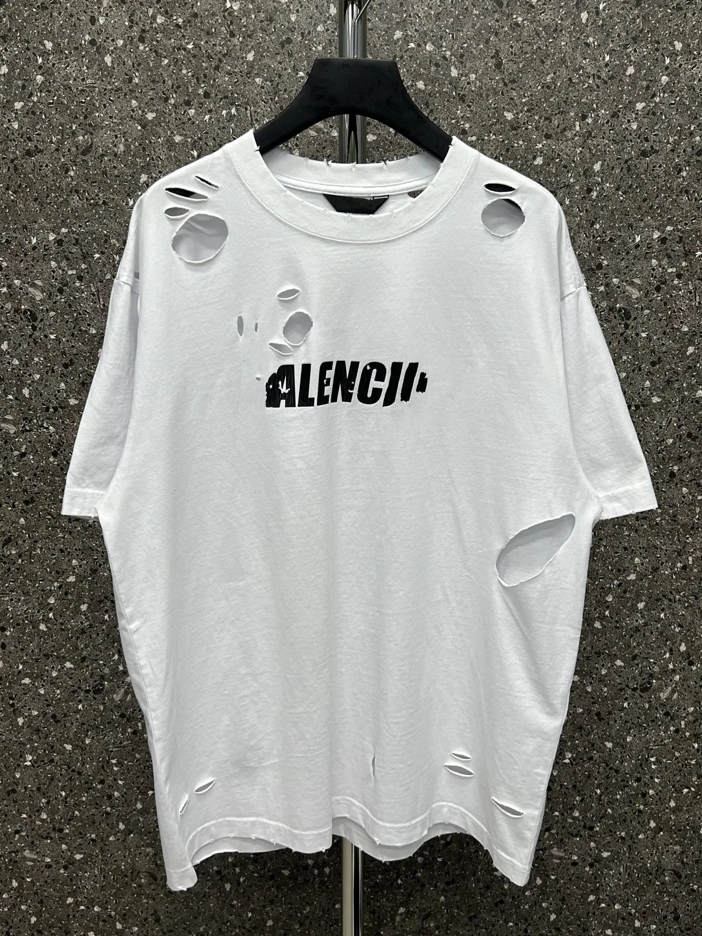 Balenciaga Distressed T-Shirt 6