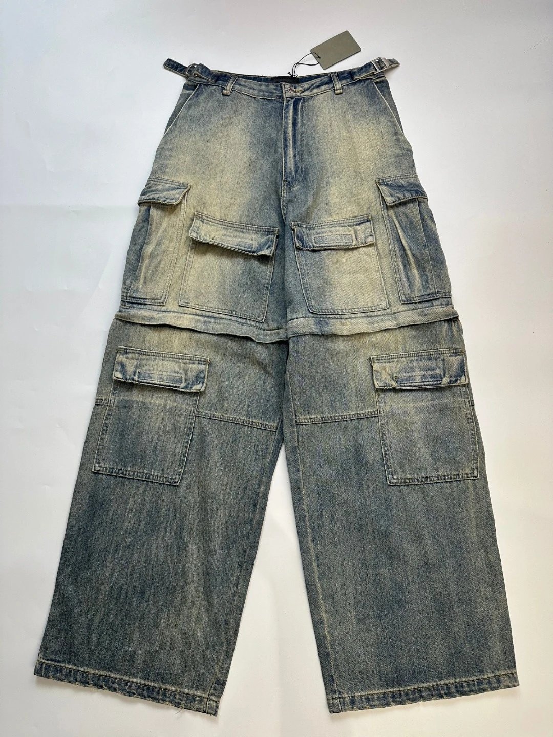 Balenciaga Denim Cargo Pants