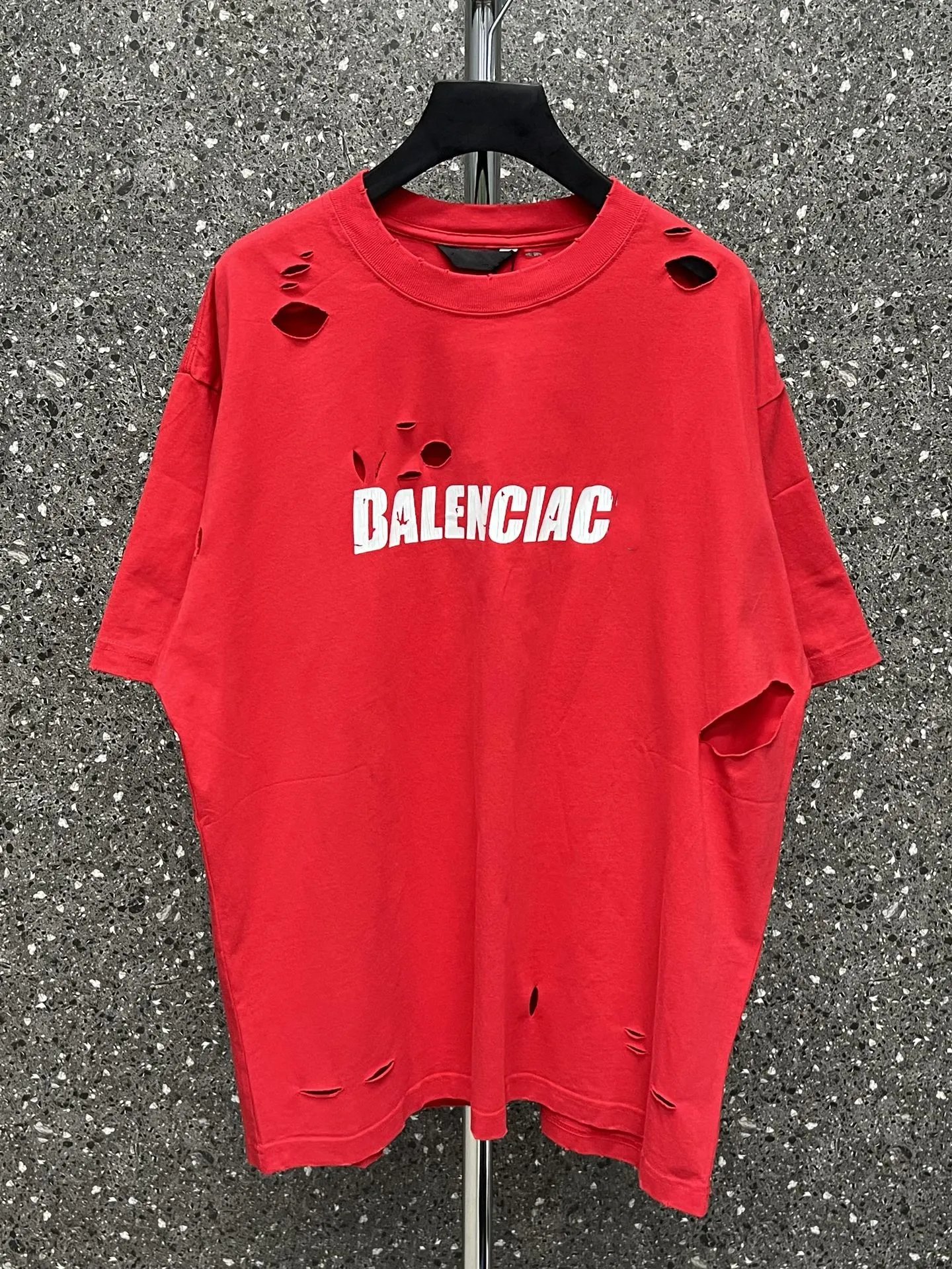 Balenciaga Distressed T-Shirt 9