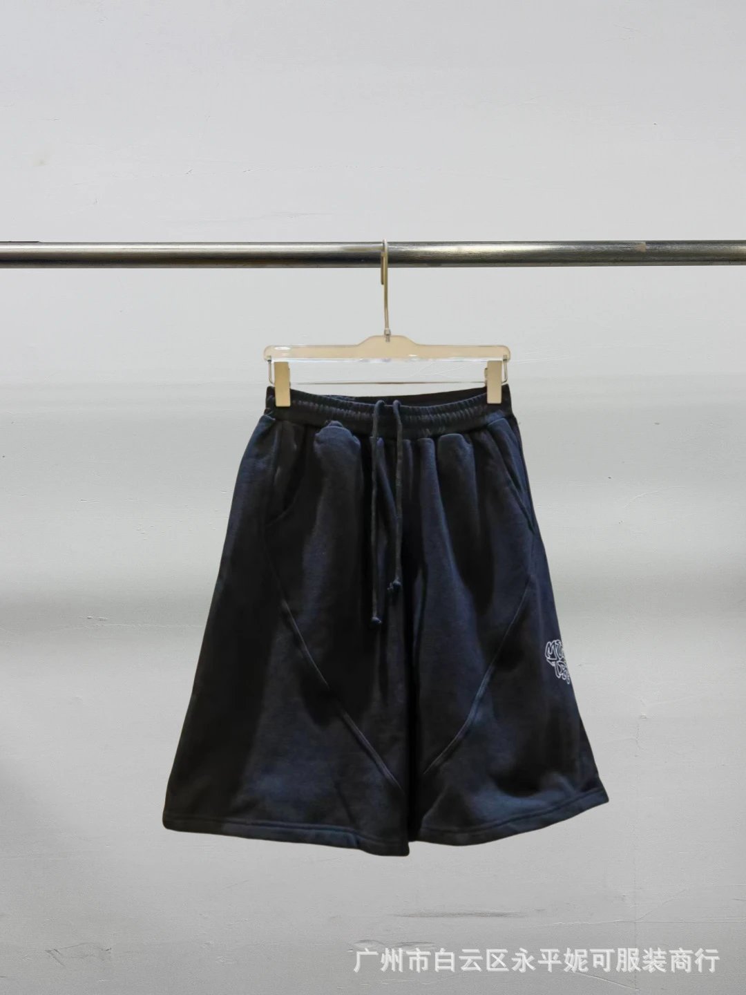 全黑色7分裤薄绒