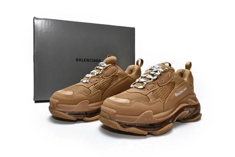 Balenciaga Triple S Clear Sole Tan