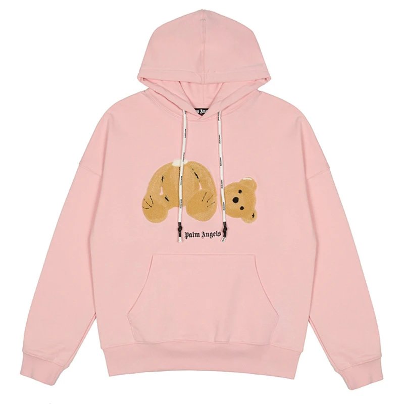 Palm Angels Bear Embroidery Zip Hoodie photo 4