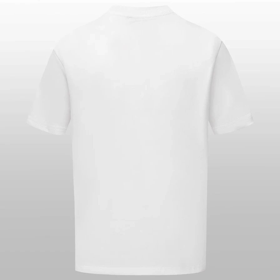 Front string left round black short sleeved shirt 1211621002