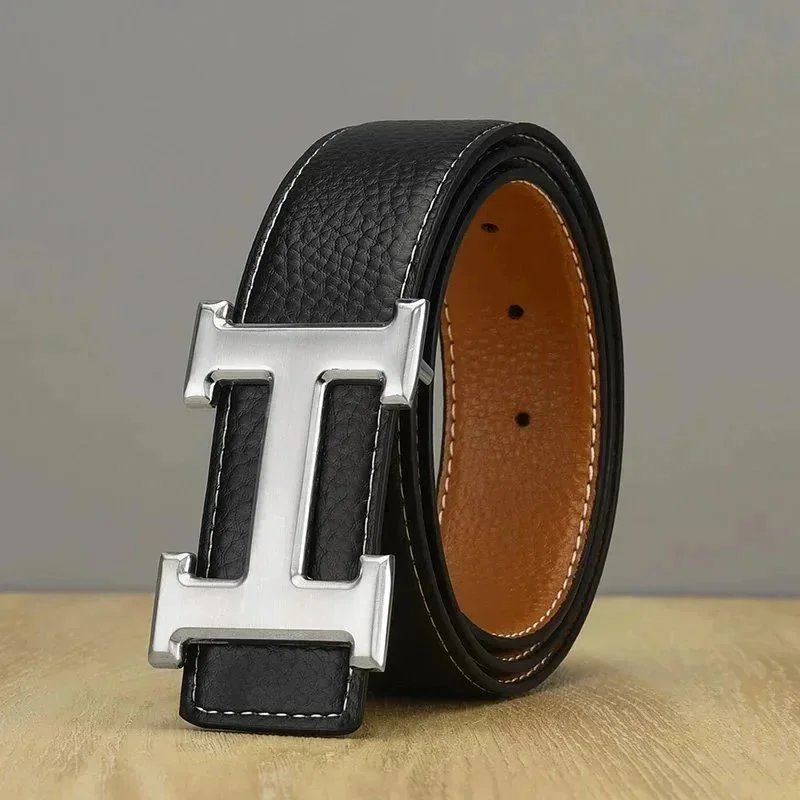 Black silver buckle