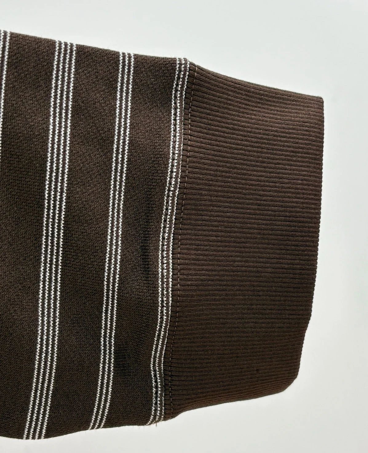 MM6 Maison Margiela Striped Zip-Up Hoodie Brown - 12