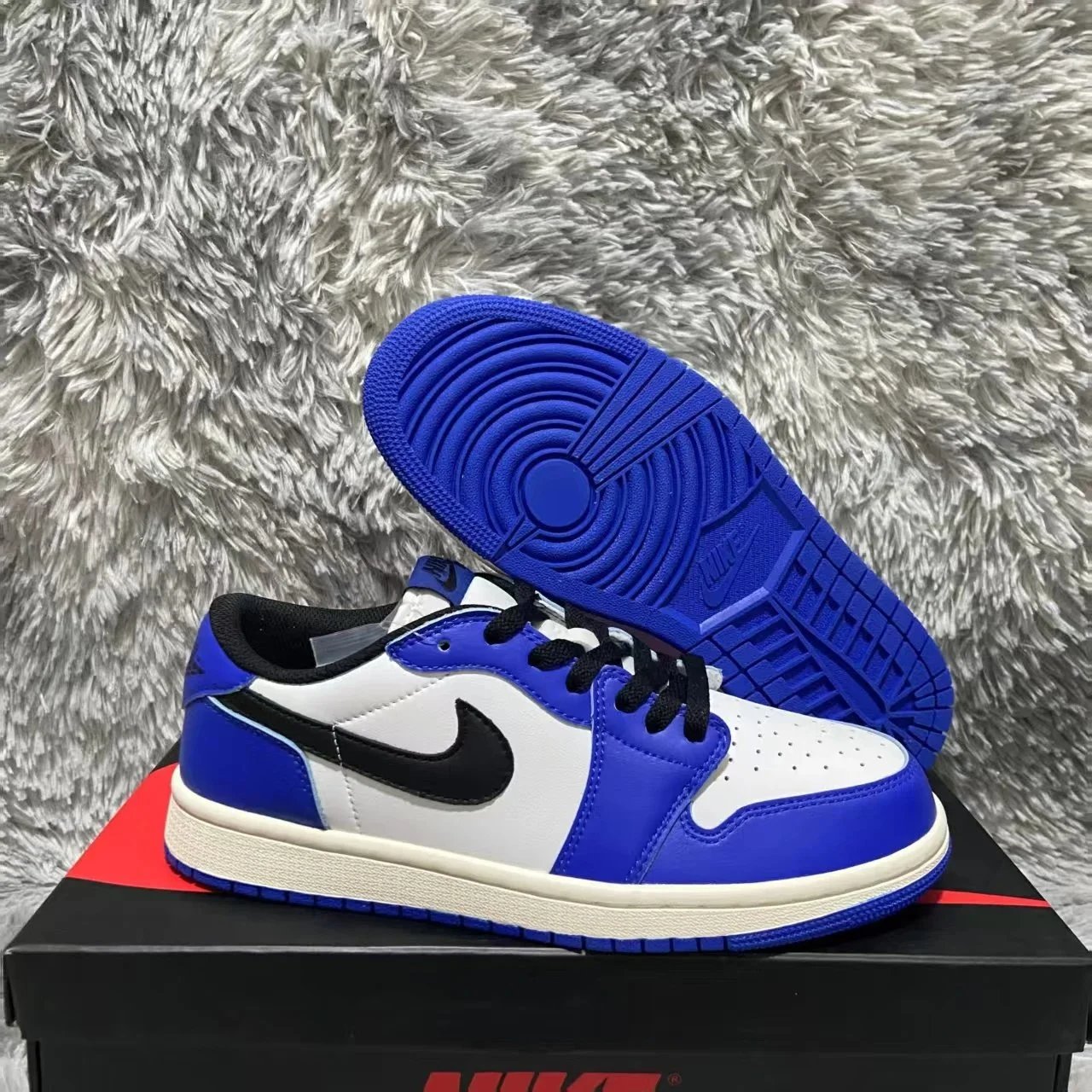 Jordan Air Jordan 1 Low "Game Royal" aj1乔丹一代 低帮复古经典百搭休闲运动篮球鞋男鞋女鞋情侣鞋生日礼物男女旅游鞋 舒适透气防滑耐磨板鞋CZ0790 140蓝白黑