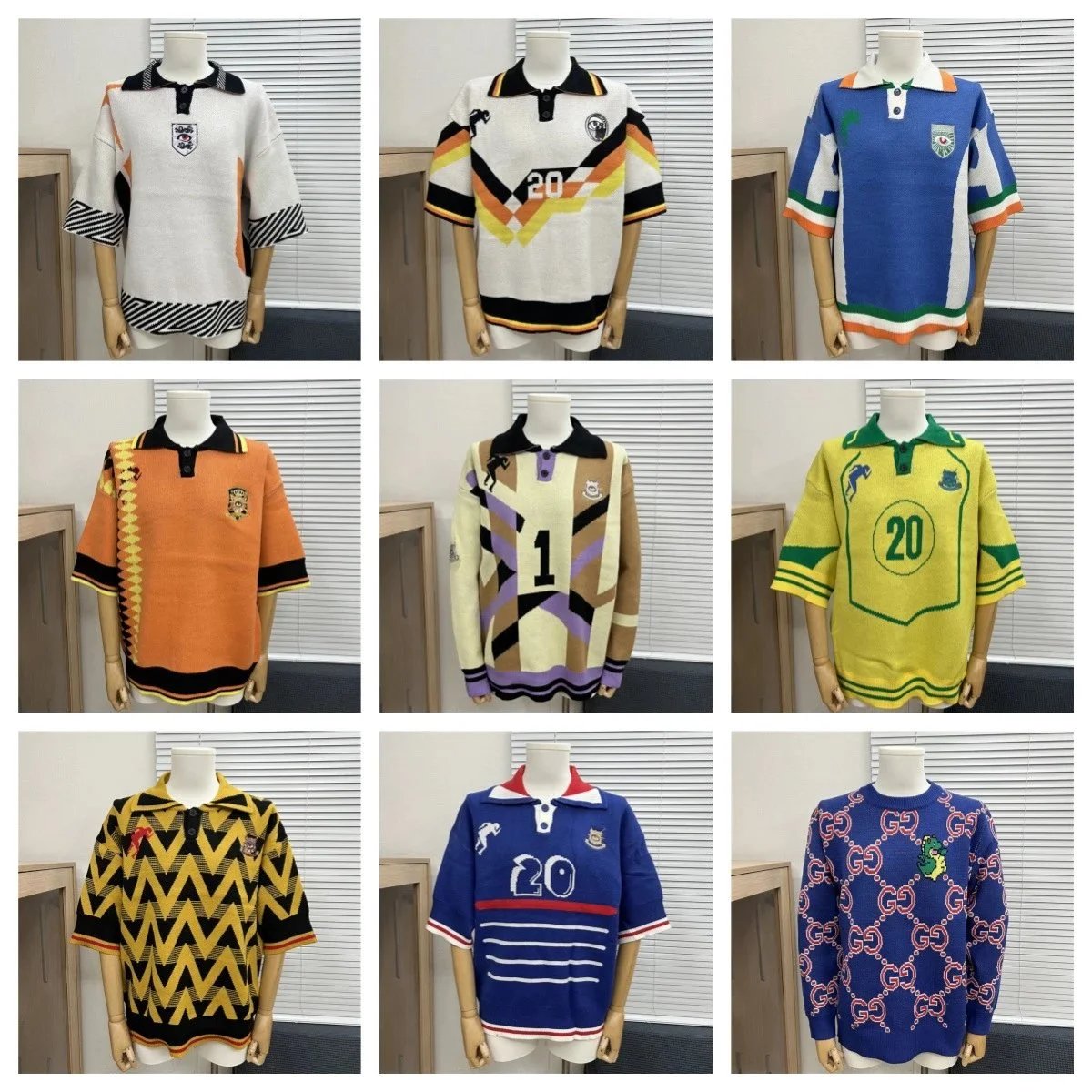 Vintage Football Knit Jerseys Collection