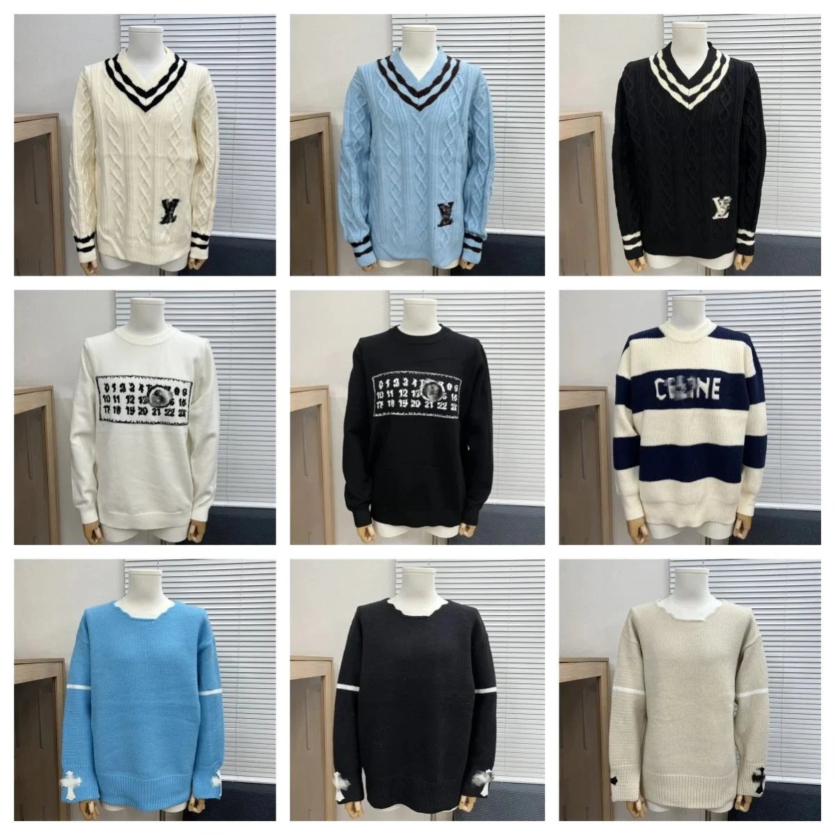 Off-White x Vision Chart Sweater White - 7