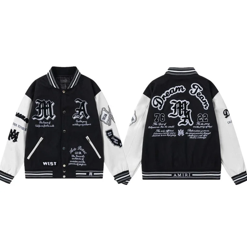 Amiri，Dream Team embroidered varsity jacket