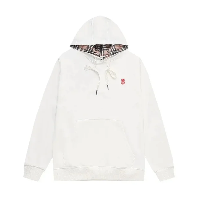 Burberry Hoodies & Sweatshirts Zip-Up Hoodie with Check Lining product detail image 9