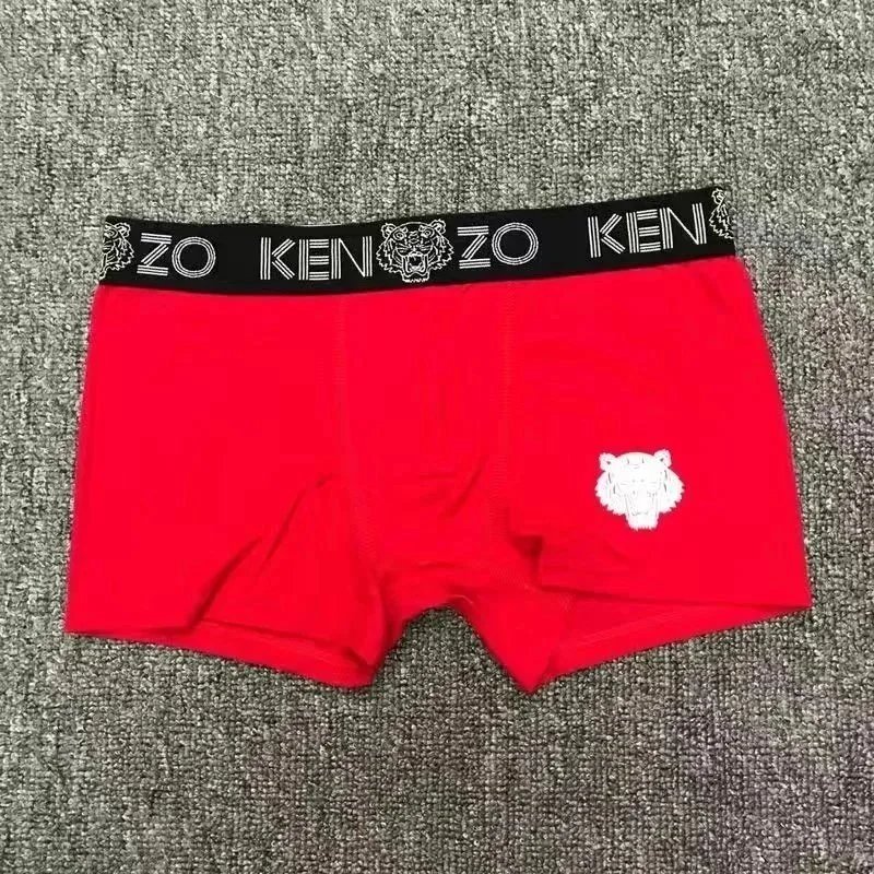 Kenzo Kenzo Red Boxer Briefs with Tiger Logo Red