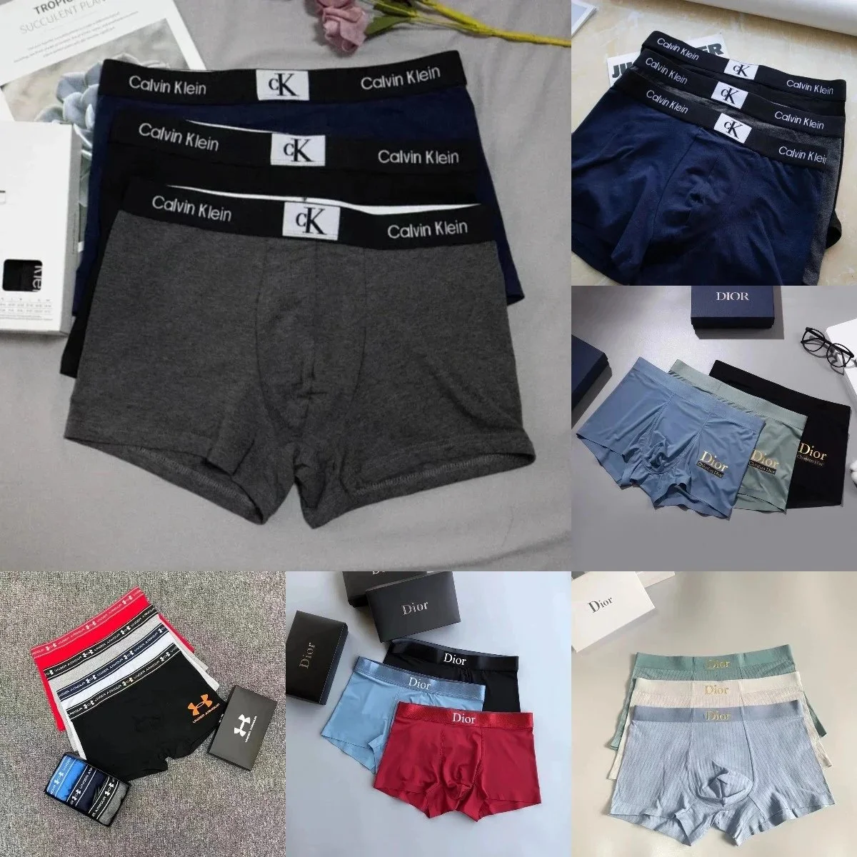 Calvin Klein Boxer Briefs — Multiple Colors