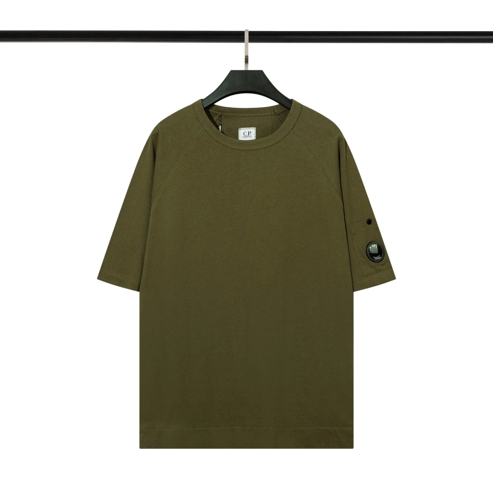 CP Company Black Oversized T-Shirt With Lens Patch