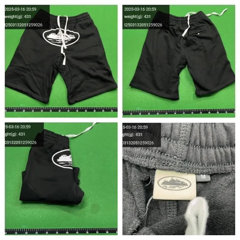 Rules The World Logo Print Black Drawstring Shorts - 3