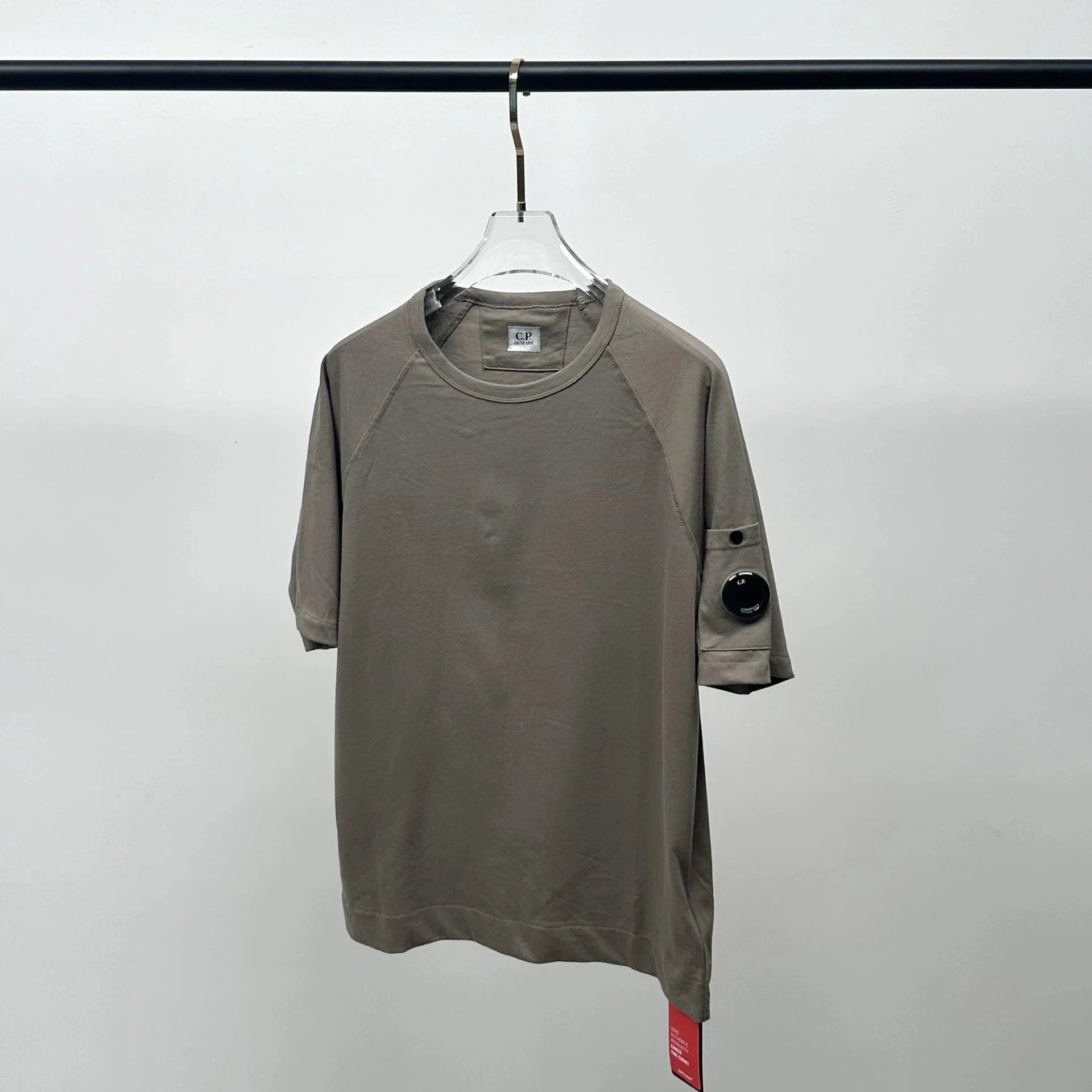 CP Company Black Oversized T-Shirt With Lens Patch