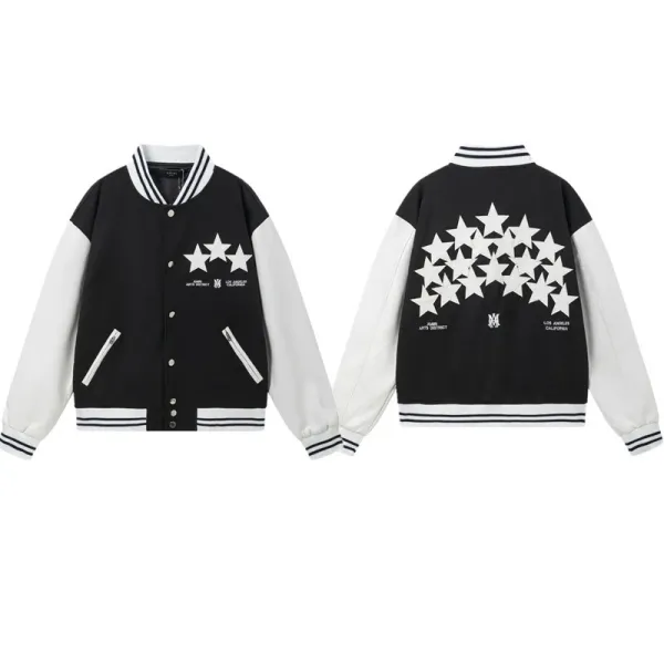Gallery Dept. Star Varsity Jacket Black/White Outerwear - 1