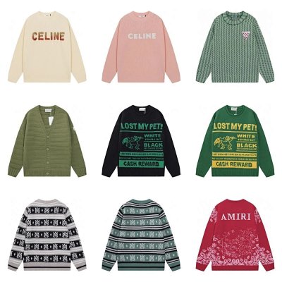 Celine x Amiri Knit Sweaters & Cardigans [26 styles]