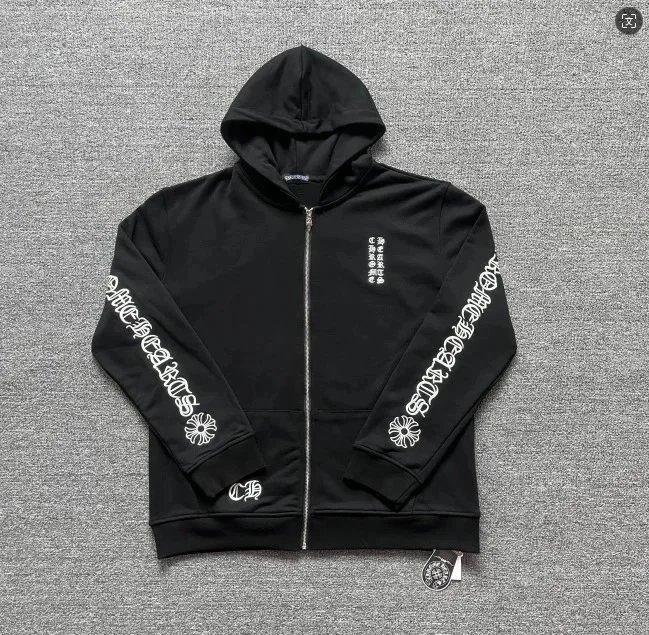 Chrome Hearts Hoodies & Sweatshirts Zip-Up Graphic — Black BF5018