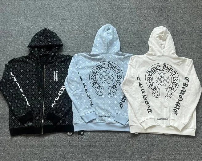 Chrome Hearts Hoodies & Sweatshirts Zip-Up Graphic — Black BF5021