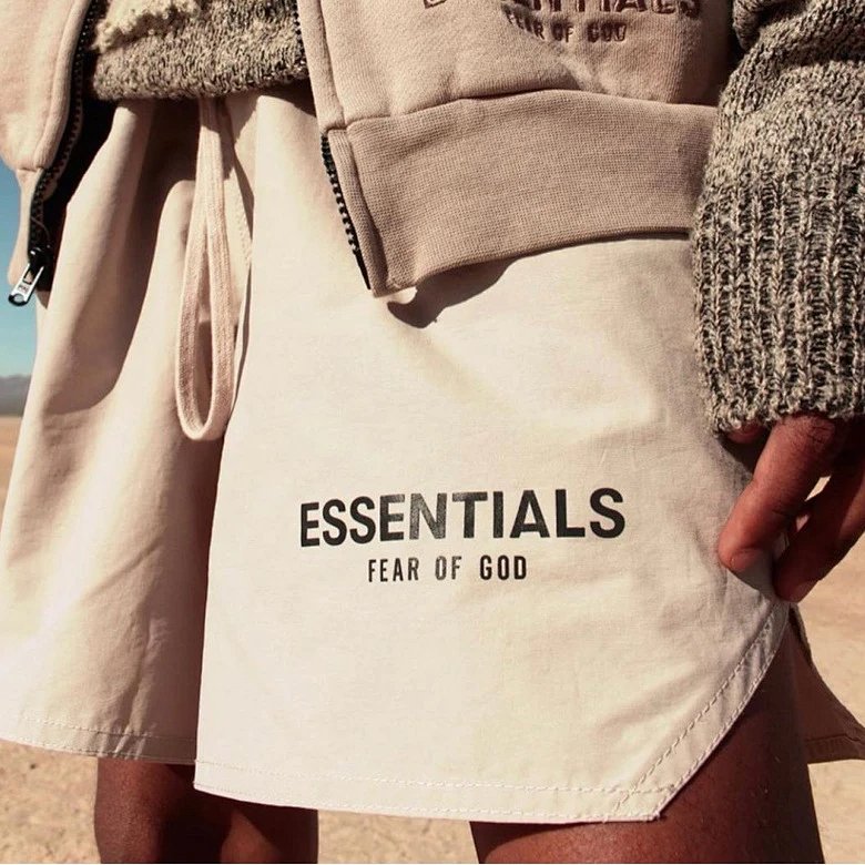 Fear of God Essentials Windbreaker Shorts Beige Shorts product detail 12 in Litbuy spreadsheet finds