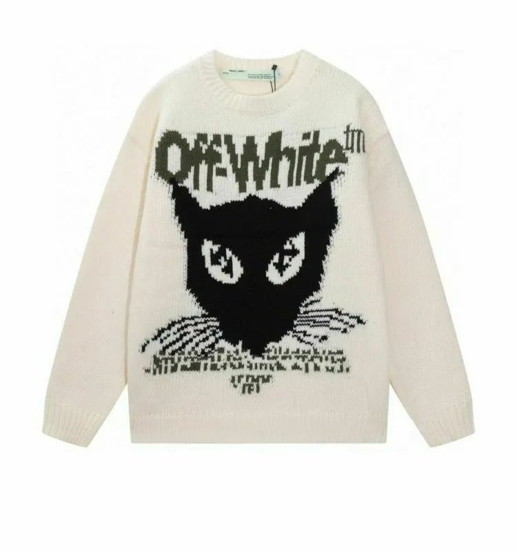 Off-White Arrow Logo Knit Sweater Lavender - 9