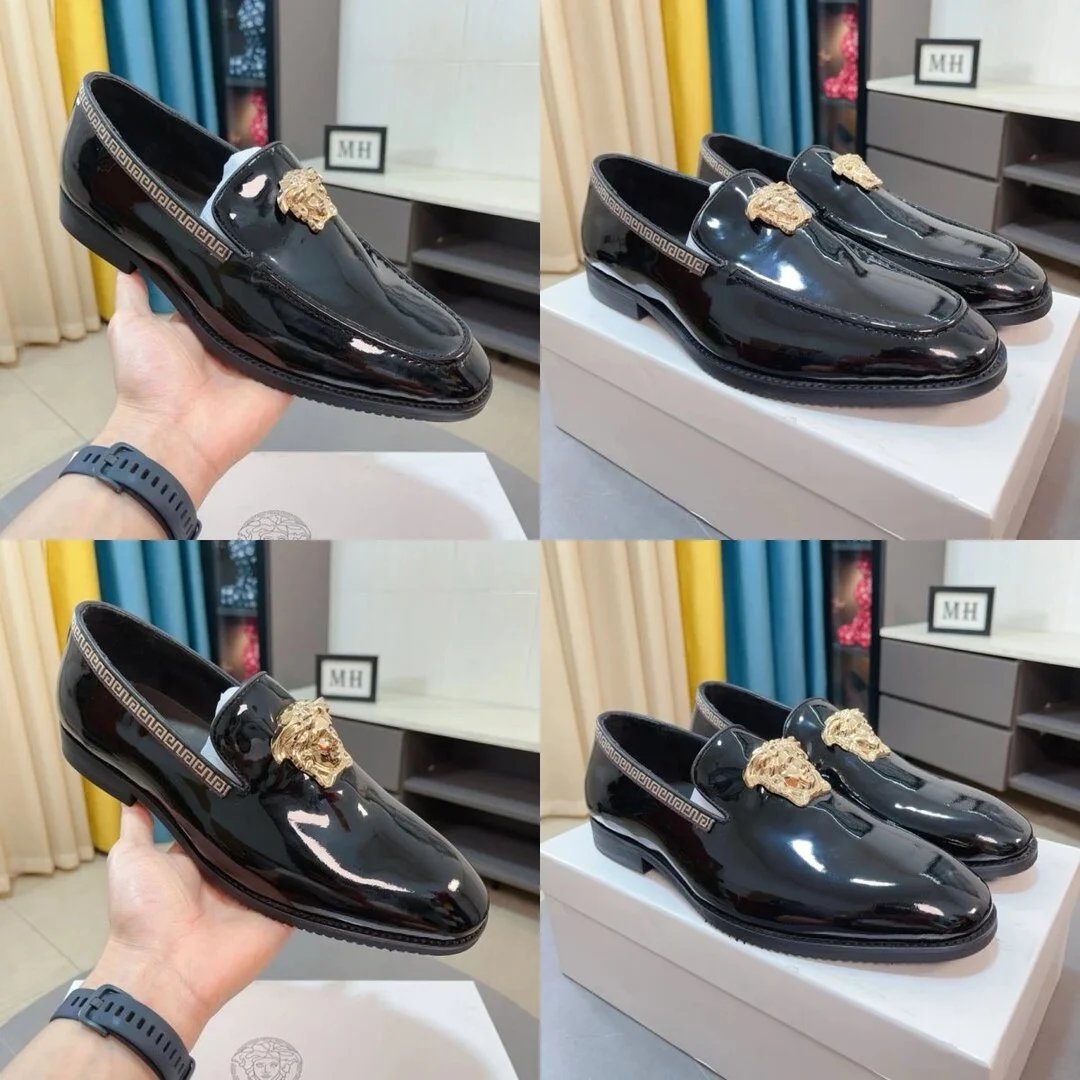 【顶版级别】【Versace 】范思哲板鞋系列 新米兰男时装周休闲套脚款