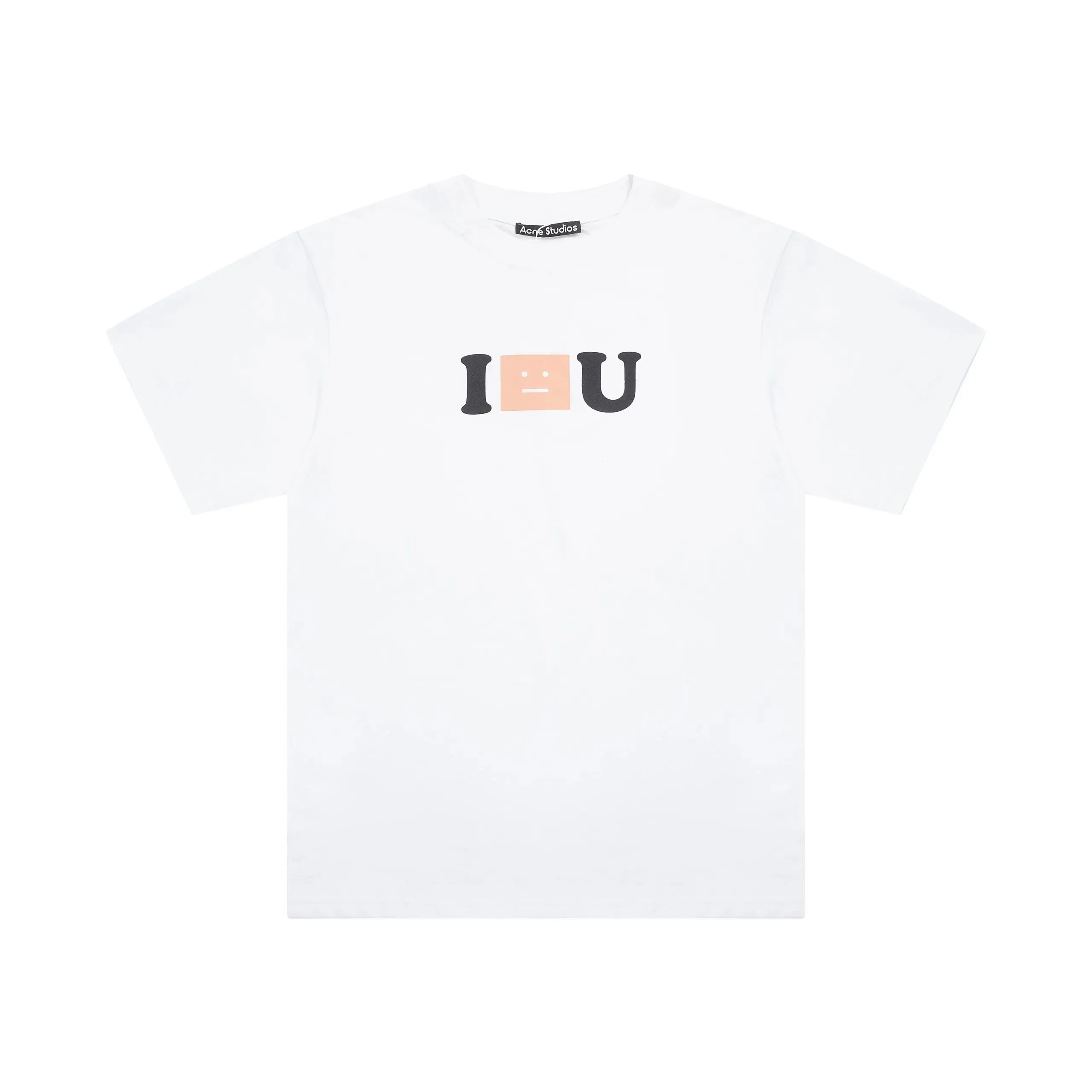 White Square Letter Print