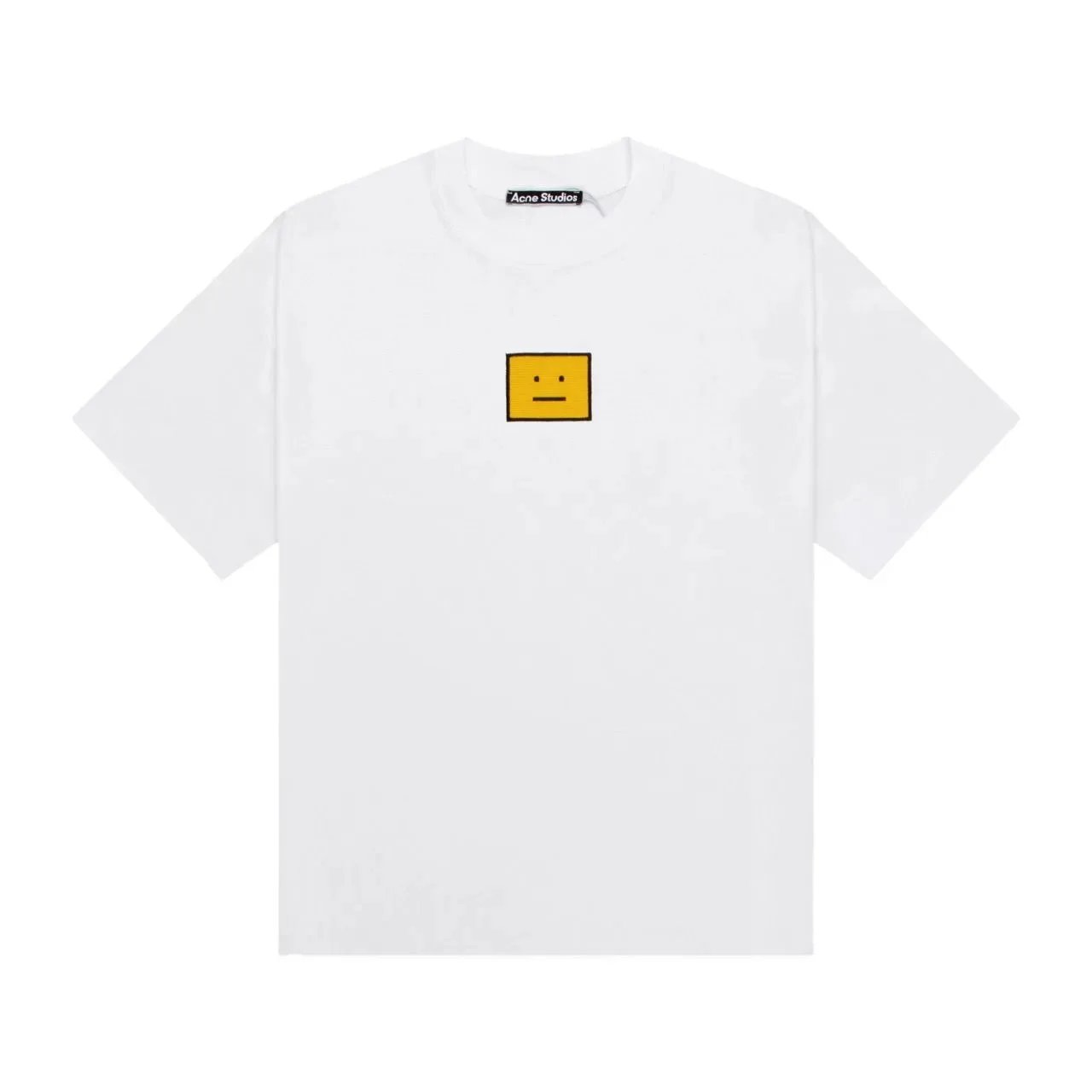 White Classic Square Smiley Face