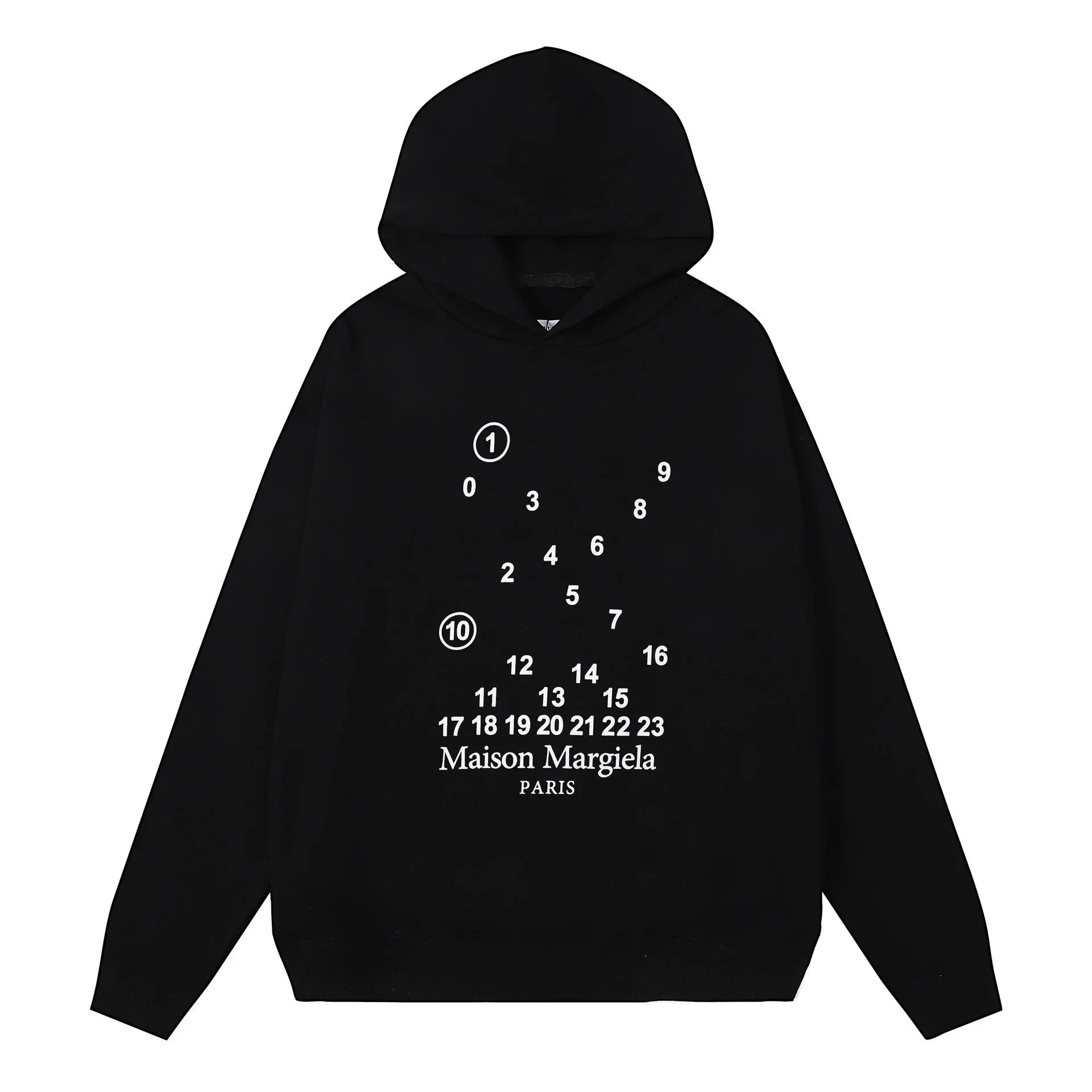 M.ason m.arglela hoodie  数字 连帽卫衣inspreadsheet.com