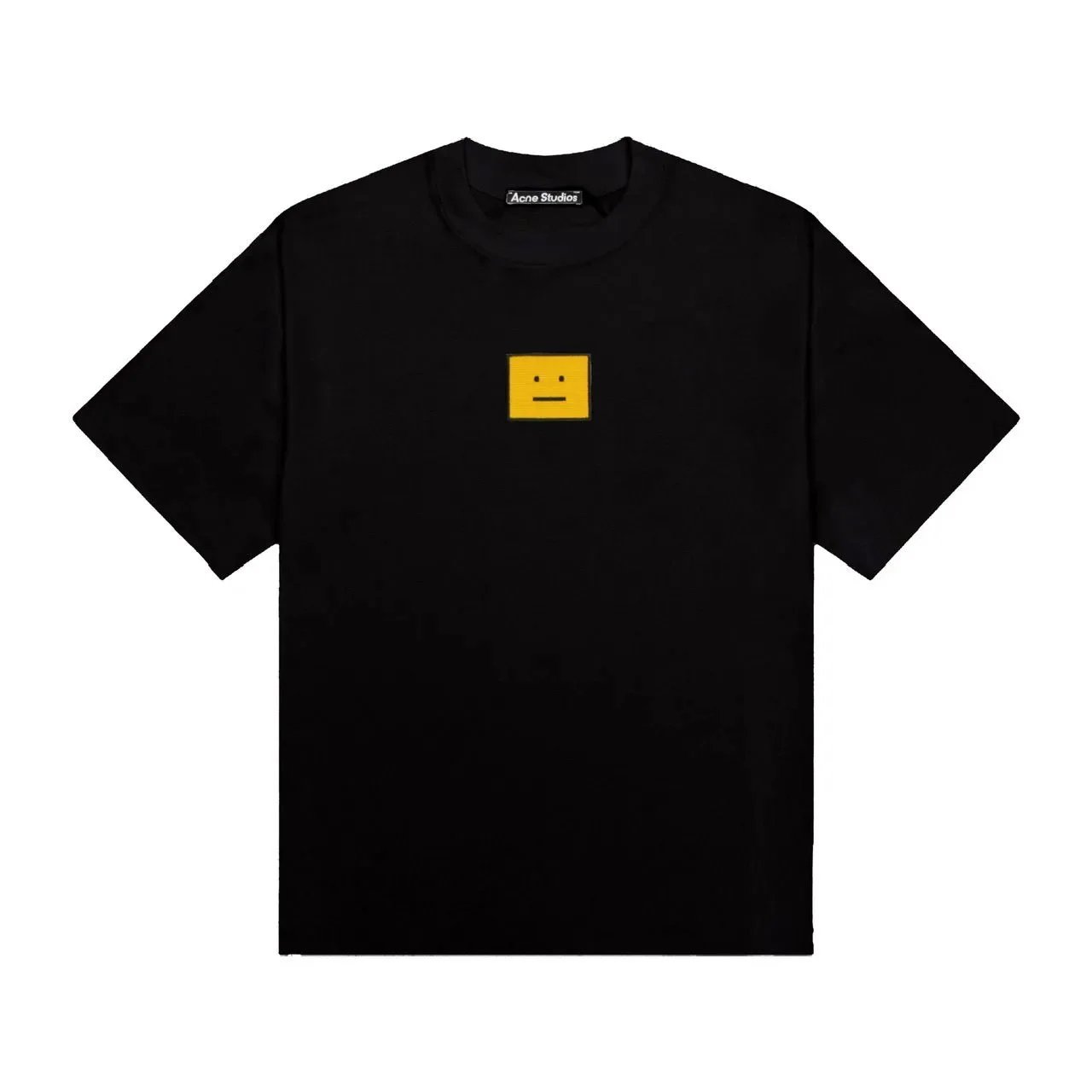 Black Classic Square Smiley Face
