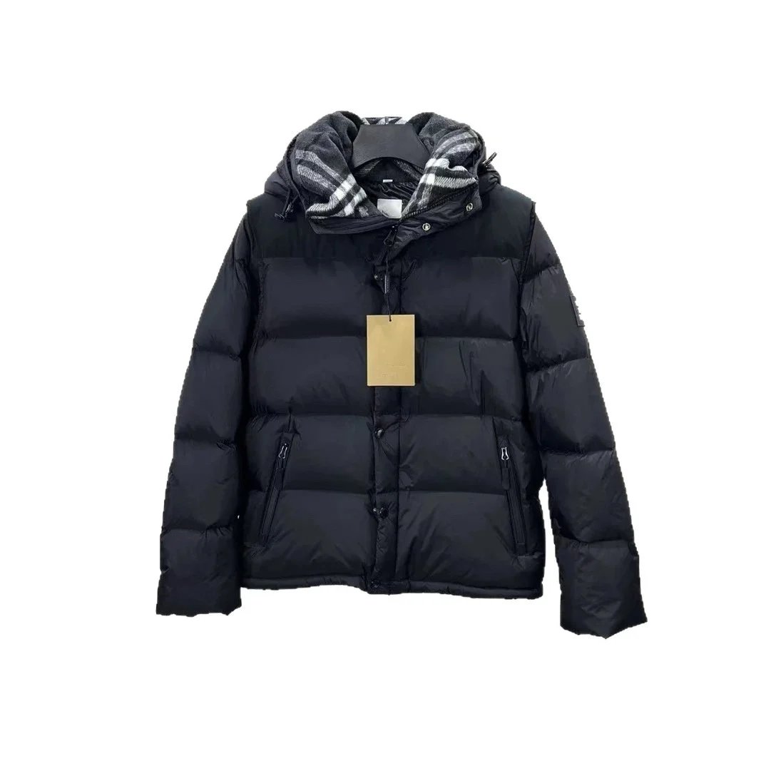 B. B.L down jacket is detachable