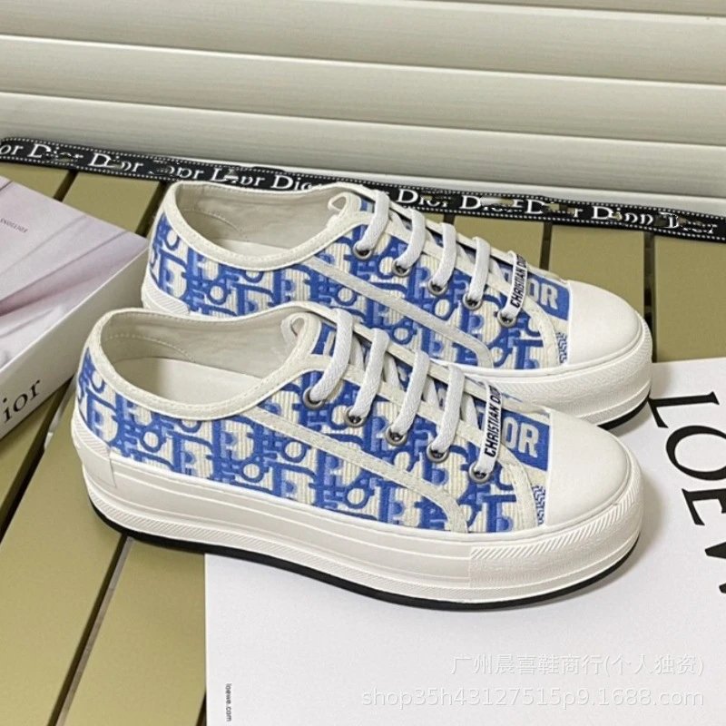 Thick Sole Blue Letter